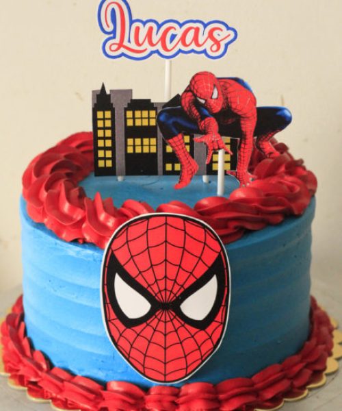 bolo decorado aranha